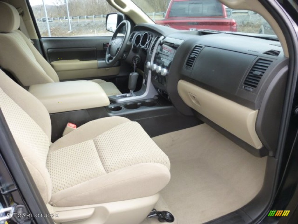 2011 Tundra TRD CrewMax 4x4 - Black / Sand Beige photo #9