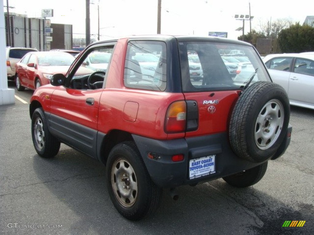 1997 RAV4  - Bright Red / Gray photo #4