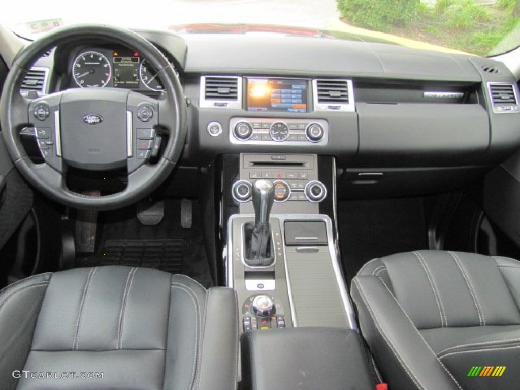 2010 Land Rover Range Rover Sport Supercharged Ebony/Lunar Stitching Dashboard Photo #77609130