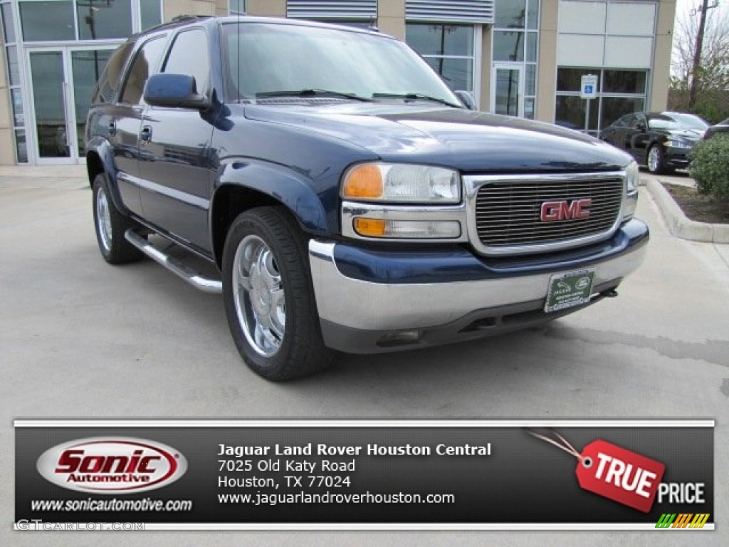 2002 Yukon SLT - Indigo Blue Metallic / Neutral/Shale photo #1