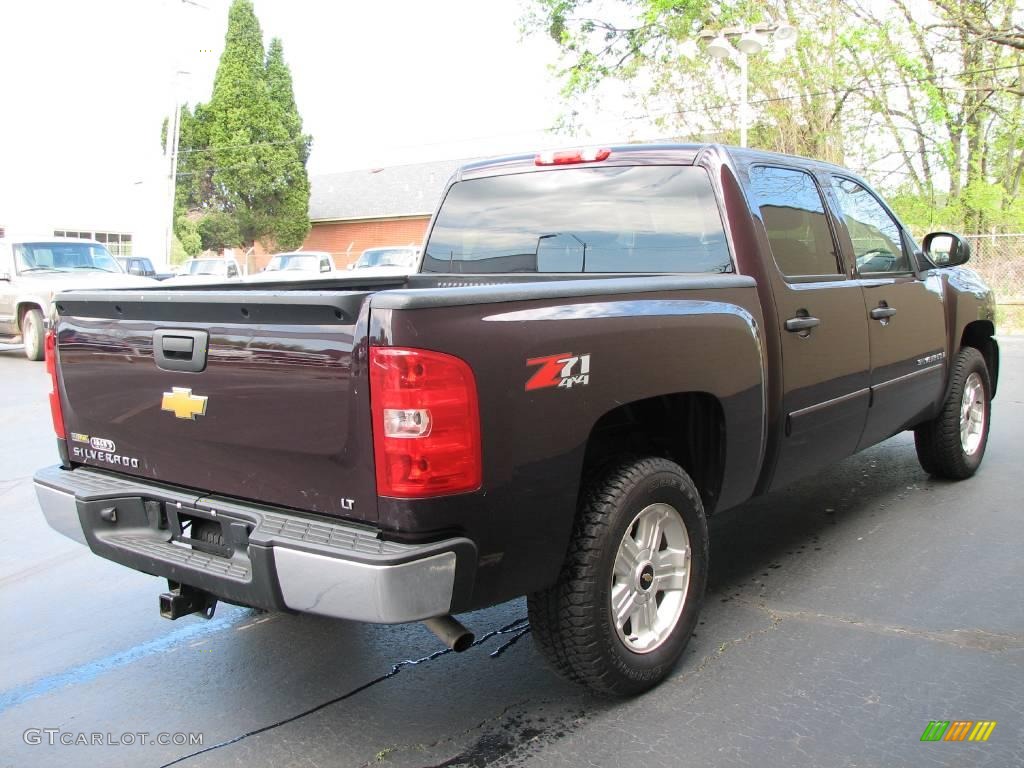 2008 Silverado 1500 LT Crew Cab 4x4 - Dark Cherry Metallic / Dark Titanium photo #5