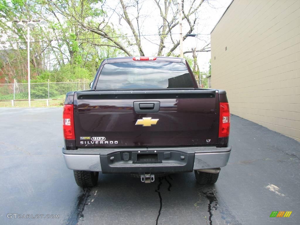 2008 Silverado 1500 LT Crew Cab 4x4 - Dark Cherry Metallic / Dark Titanium photo #6