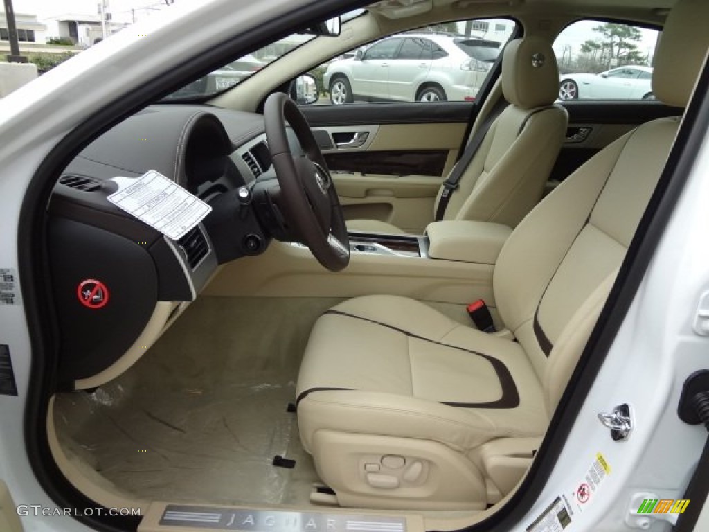 Barley/Truffle Interior 2013 Jaguar XF I4 T Photo #77610534