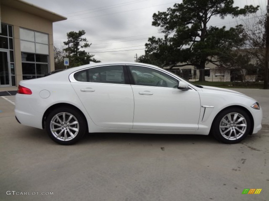 Polaris White 2013 Jaguar XF I4 T Exterior Photo #77610594