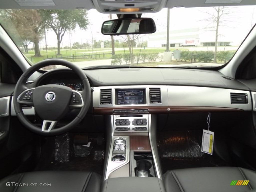 2013 Jaguar XF I4 T Warm Charcoal Dashboard Photo #77610780