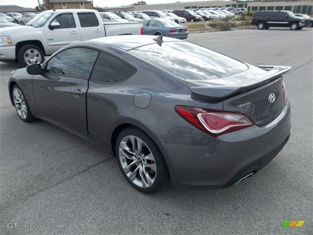 2013 Genesis Coupe 2.0T R-Spec - Gran Premio Gray / Red Leather/Red Cloth photo #3