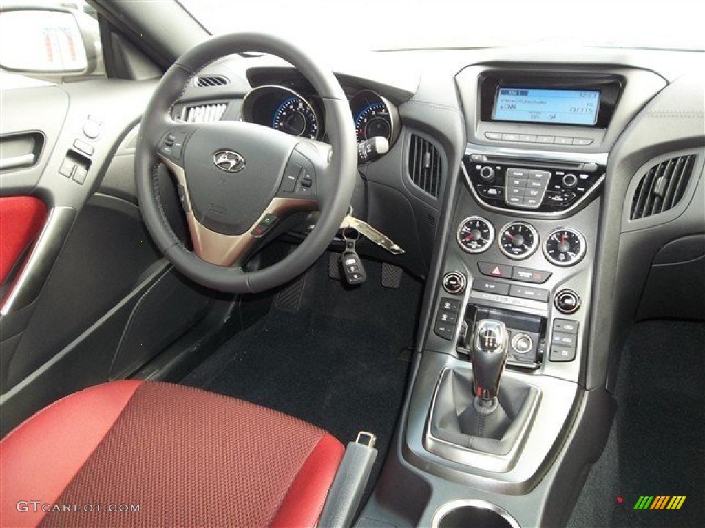 2013 Hyundai Genesis Coupe 2.0T R-Spec Red Leather/Red Cloth Dashboard Photo #77612294