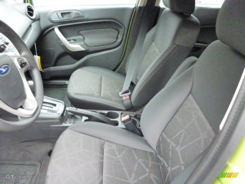 2013 Fiesta SE Hatchback - Lime Squeeze / Charcoal Black photo #8