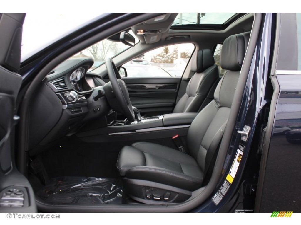 Black Interior 2012 BMW 7 Series 750i xDrive Sedan Photo #77613235