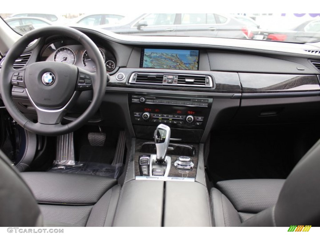 2012 BMW 7 Series 750i xDrive Sedan Black Dashboard Photo #77613266