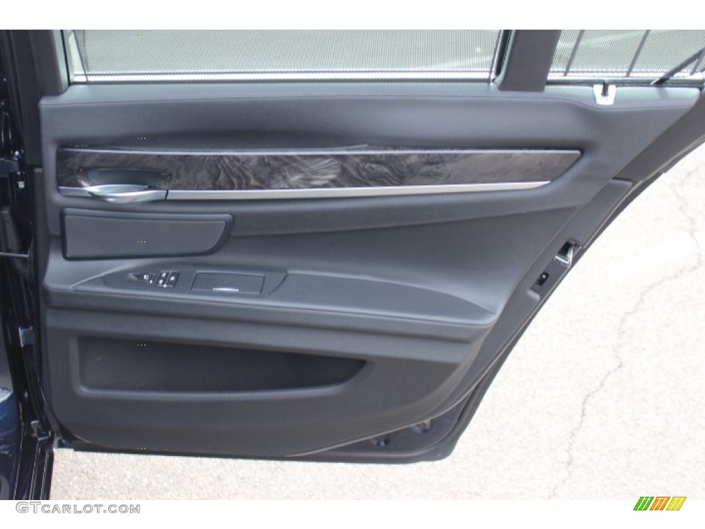 2012 BMW 7 Series 750i xDrive Sedan Black Door Panel Photo #77613429