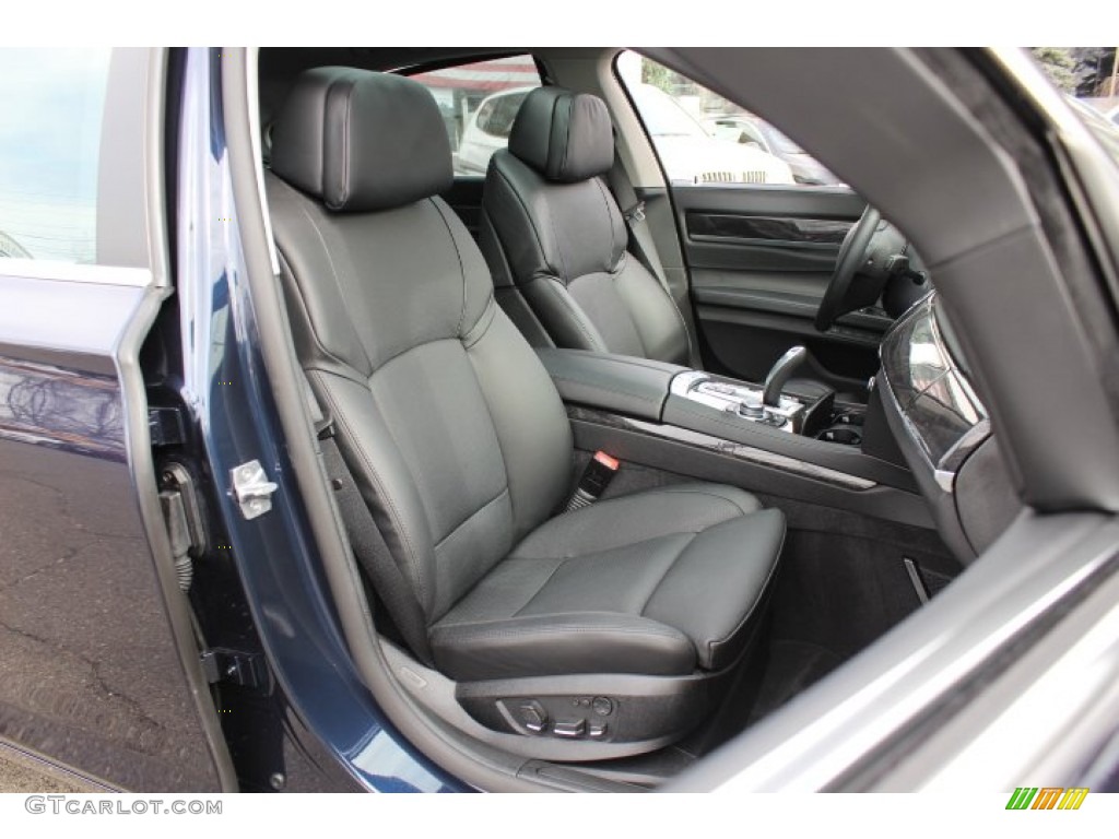 Black Interior 2012 BMW 7 Series 750i xDrive Sedan Photo #77613516