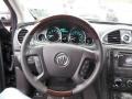Ebony Leather 2013 Buick Enclave Premium AWD Steering Wheel