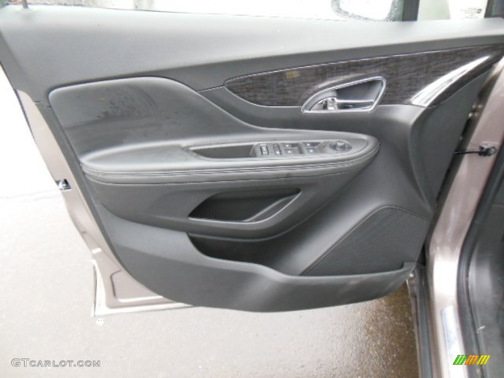 2013 Buick Encore Convenience Ebony Door Panel Photo #77613956