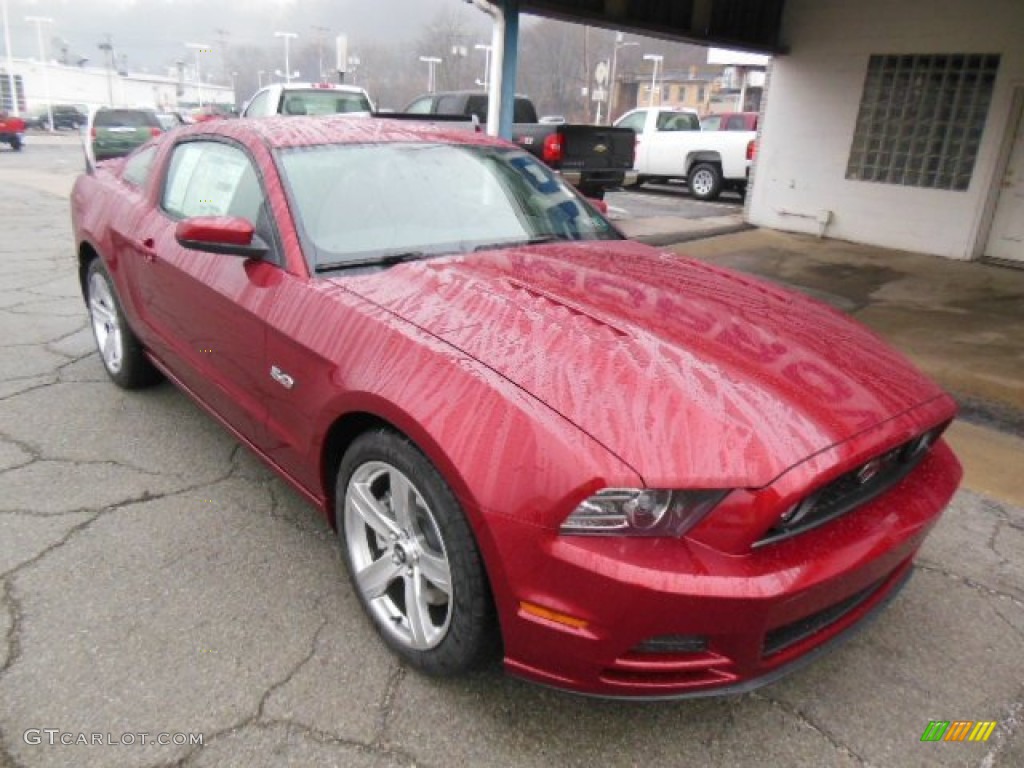 Ruby Red 2014 Ford Mustang GT Premium Coupe Exterior Photo #77615957