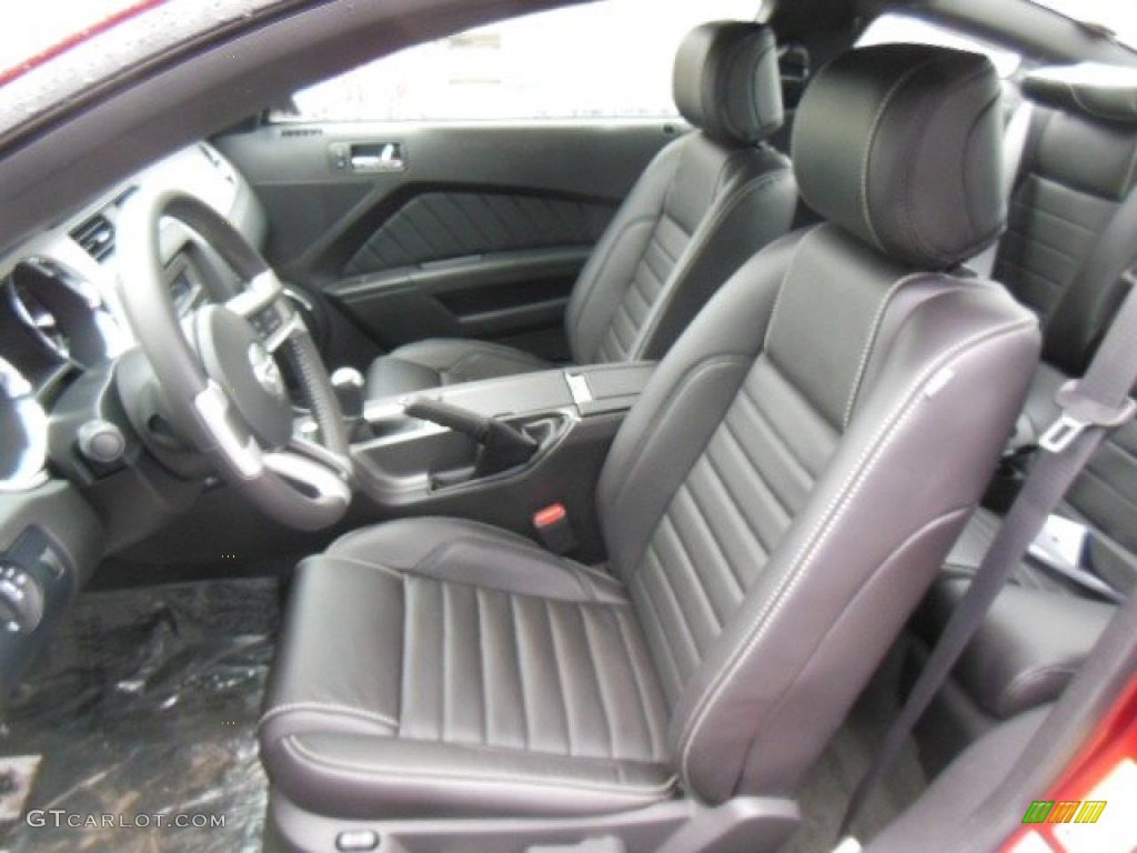 Charcoal Black Interior 2014 Ford Mustang GT Premium Coupe Photo #77616149
