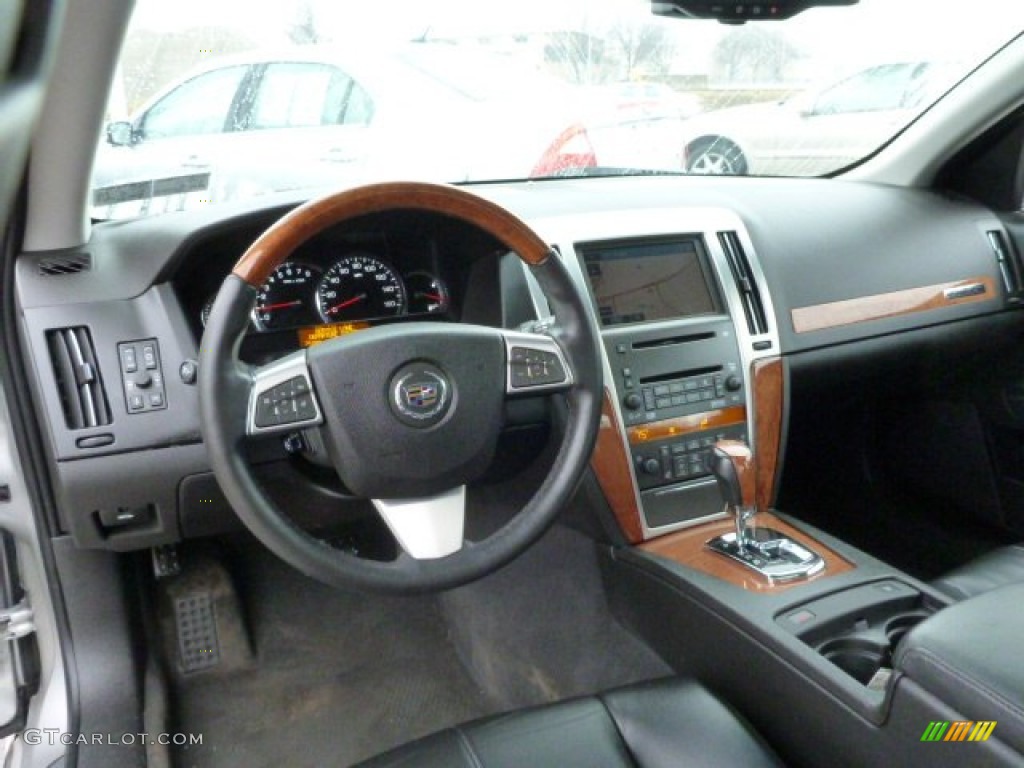 2008 Cadillac STS 4 V8 AWD Ebony Dashboard Photo #77617046