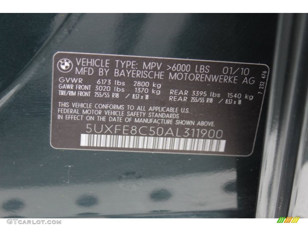 2010 X5 xDrive48i - Deep Green Metallic / Sand Beige photo #33