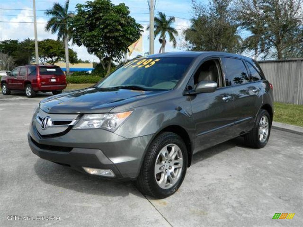 2007 MDX  - Nimbus Gray Metallic / Parchment photo #7