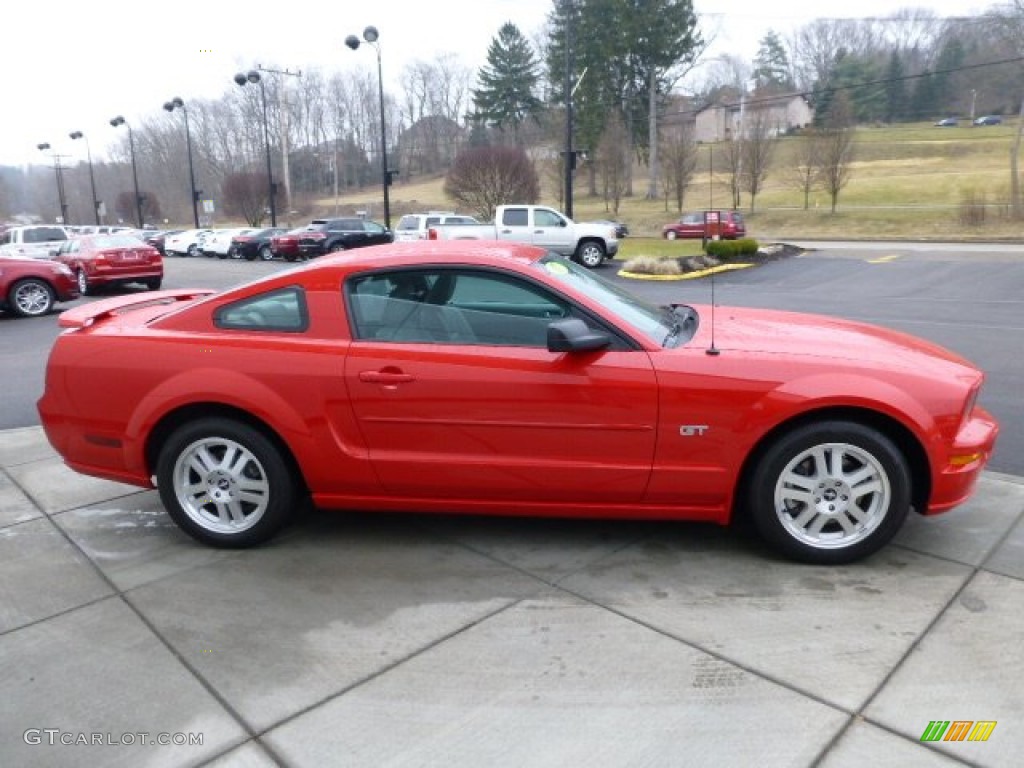 2007 Mustang GT Premium Coupe - Torch Red / Light Graphite photo #6