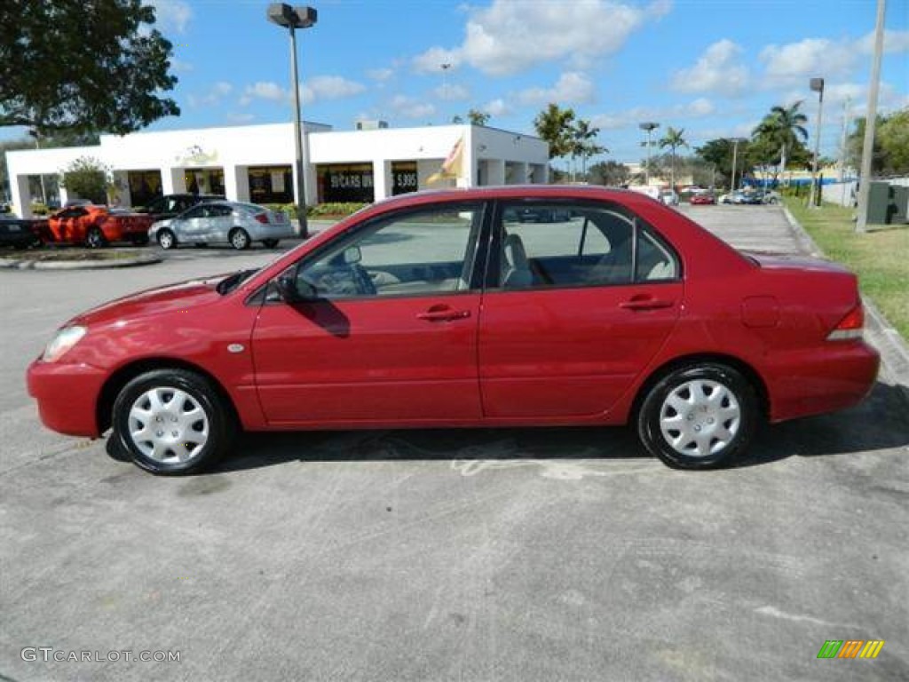 Phoenix Red 2004 Mitsubishi Lancer ES Exterior Photo #77619158