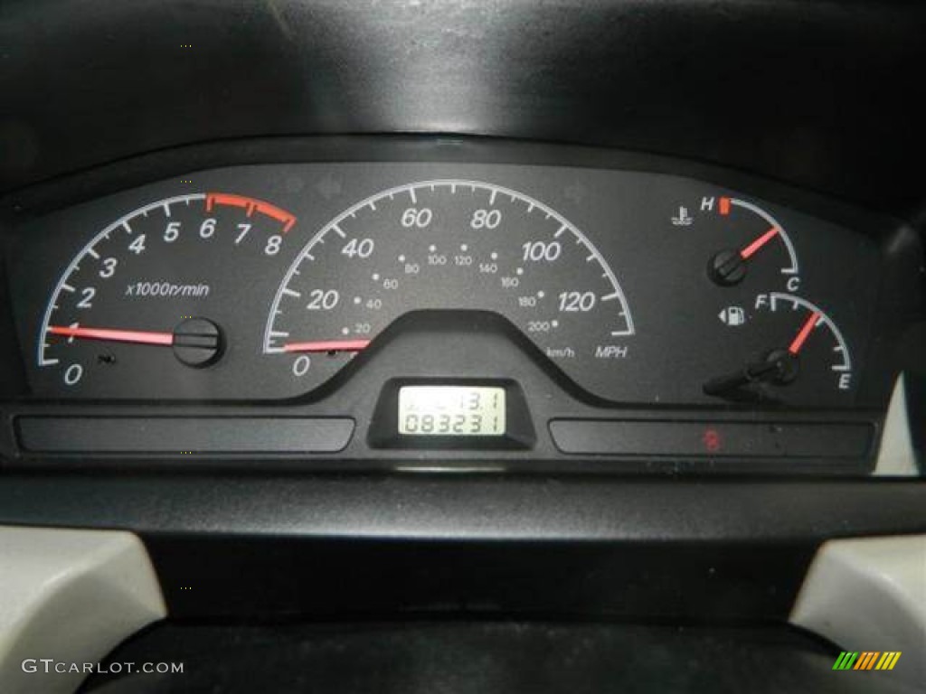 2004 Mitsubishi Lancer ES Gauges Photo #77619392