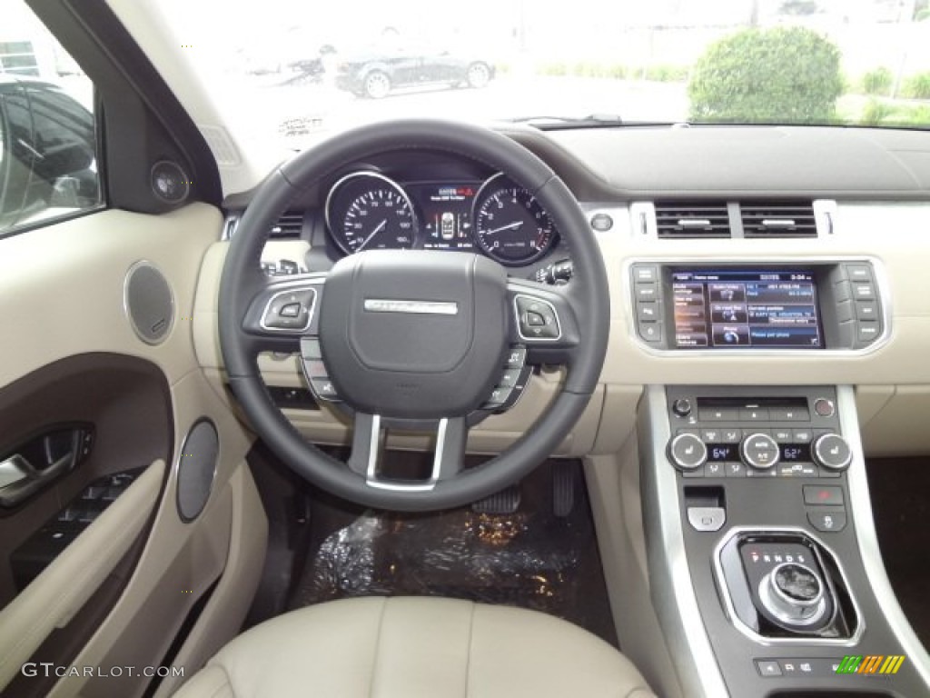 2013 Land Rover Range Rover Evoque Pure Almond/Espresso Dashboard Photo #77620589