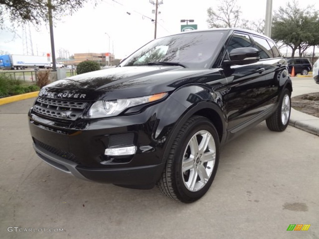 Santorini Black Metallic 2013 Land Rover Range Rover Evoque Pure Exterior Photo #77621408