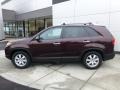 2012 Dark Cherry Kia Sorento LX  photo #2