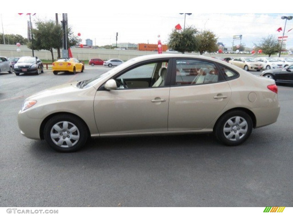 2009 Elantra GLS Sedan - Laguna Sand / Beige photo #4