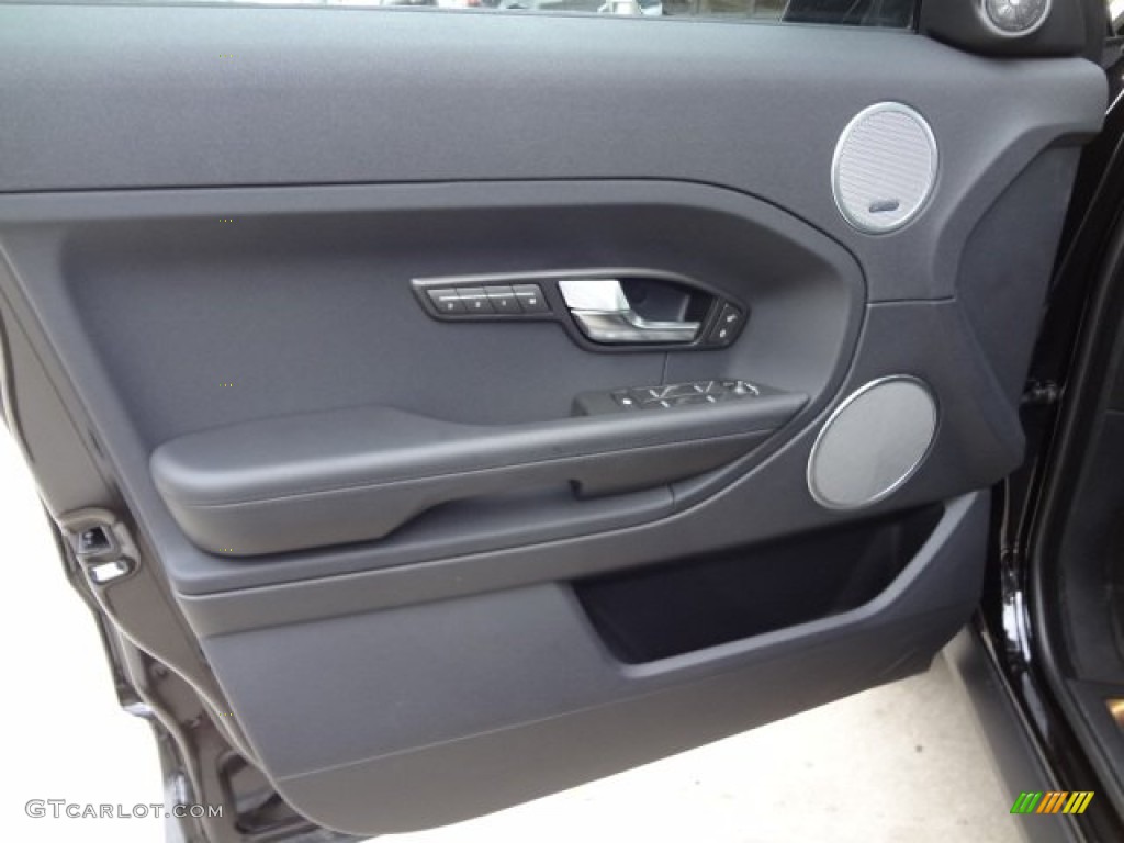 2013 Land Rover Range Rover Evoque Pure Ebony Door Panel Photo #77621657