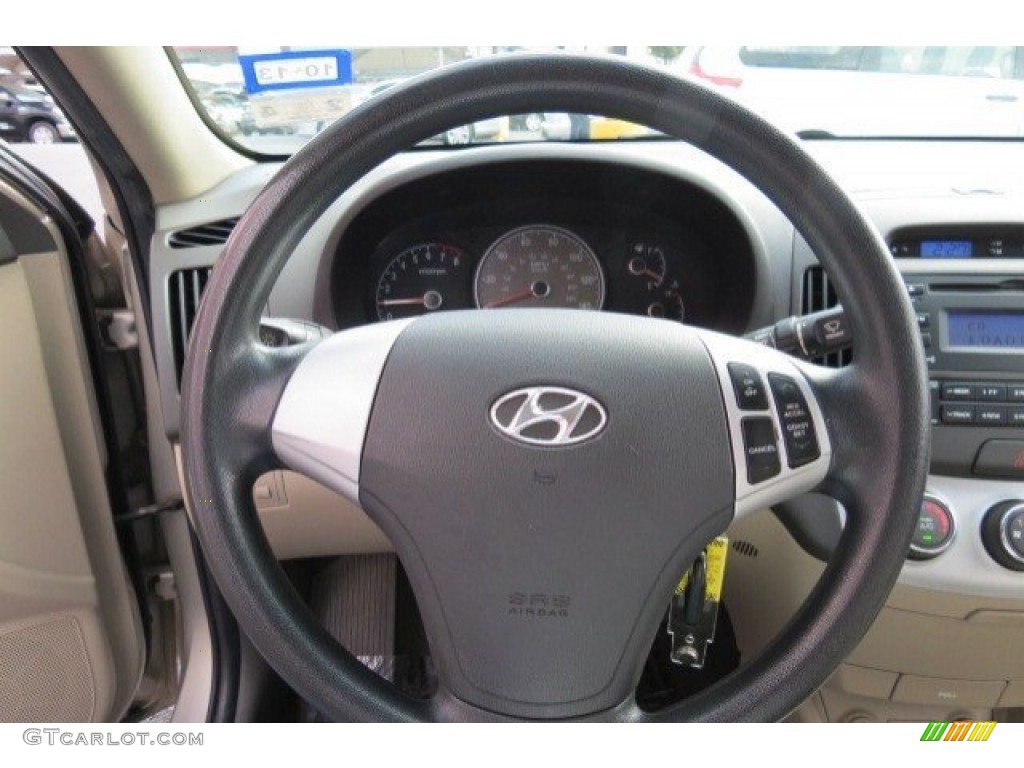 2009 Elantra GLS Sedan - Laguna Sand / Beige photo #17