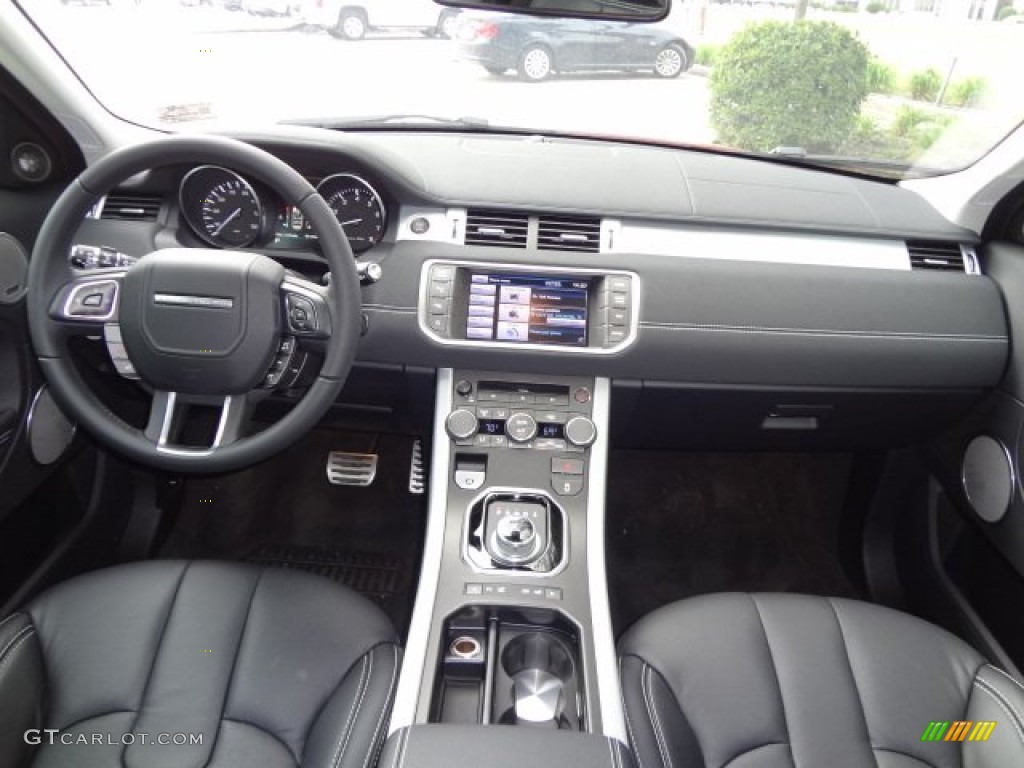 2013 Land Rover Range Rover Evoque Dynamic Ebony Dashboard Photo #77621895