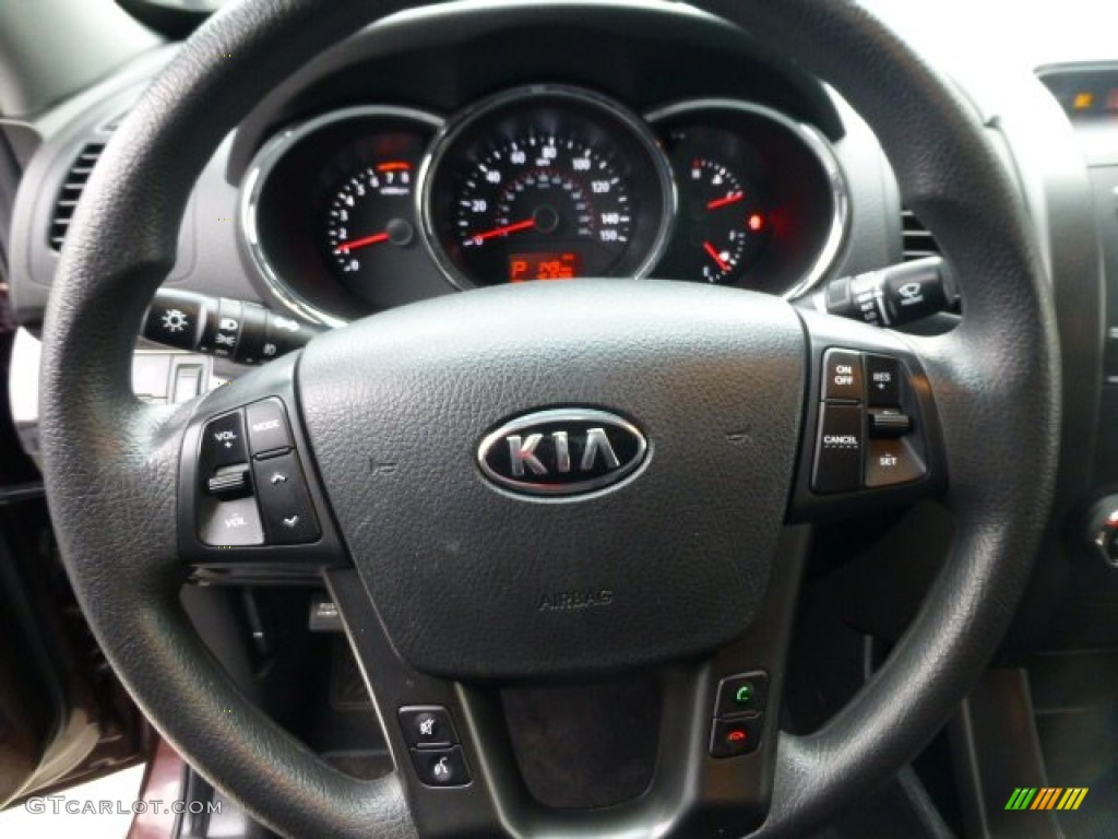 2012 Sorento LX - Dark Cherry / Black photo #22