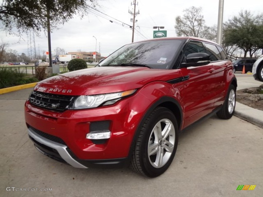 Firenze Red Metallic 2013 Land Rover Range Rover Evoque Dynamic Exterior Photo #77621945