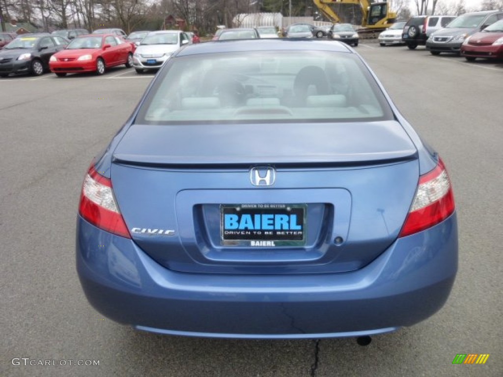 2010 Civic LX Coupe - Atomic Blue Metallic / Gray photo #6