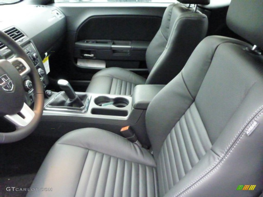 Dark Slate Gray Interior 2013 Dodge Challenger R/T Plus Blacktop Photo #77623284