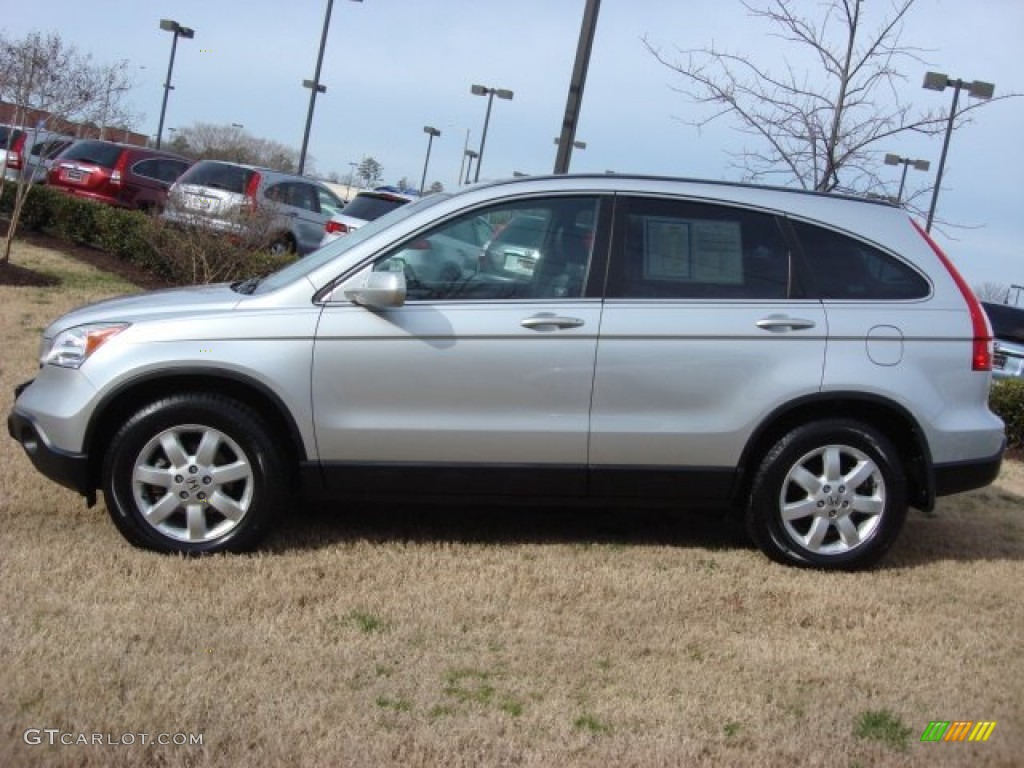 2009 CR-V EX-L - Alabaster Silver Metallic / Gray photo #3