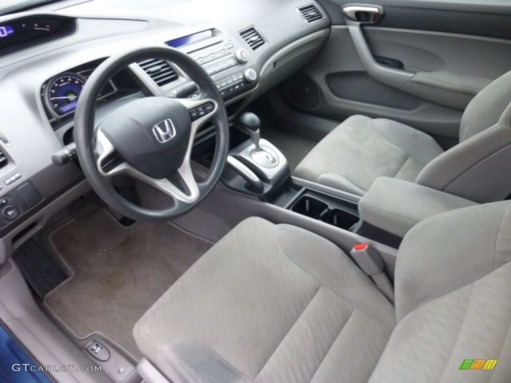 2010 Civic LX Coupe - Atomic Blue Metallic / Gray photo #15