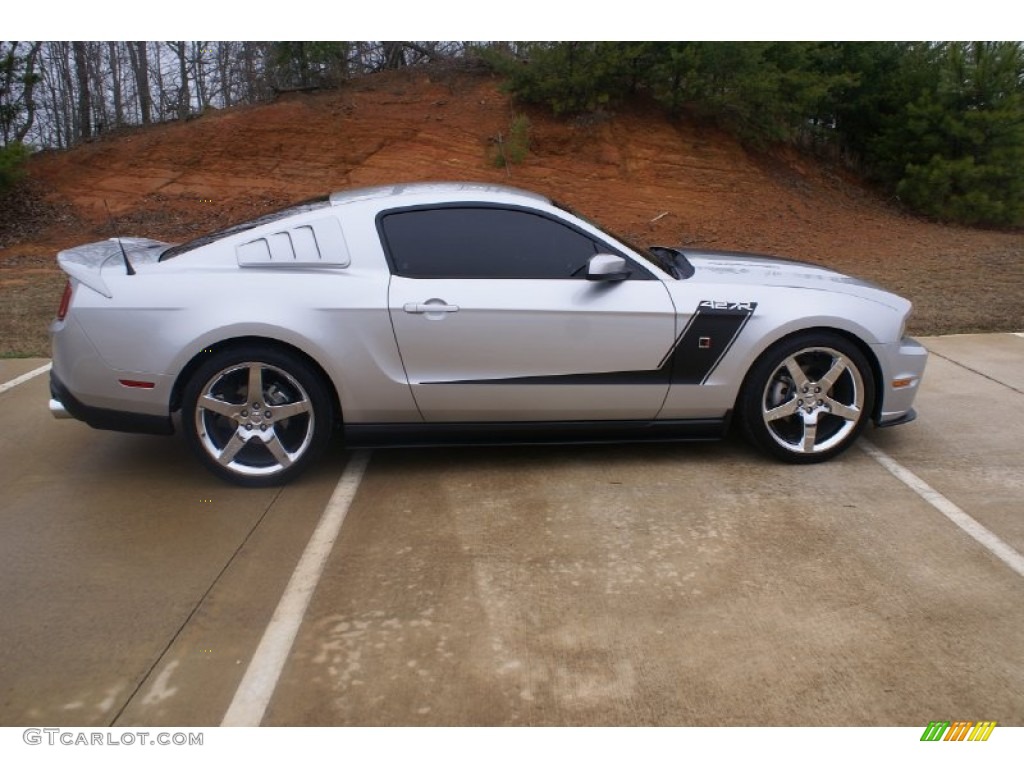 2010 Mustang Roush 427R  Supercharged Coupe - Brilliant Silver Metallic / ROUSH Charcoal Black/Red photo #2