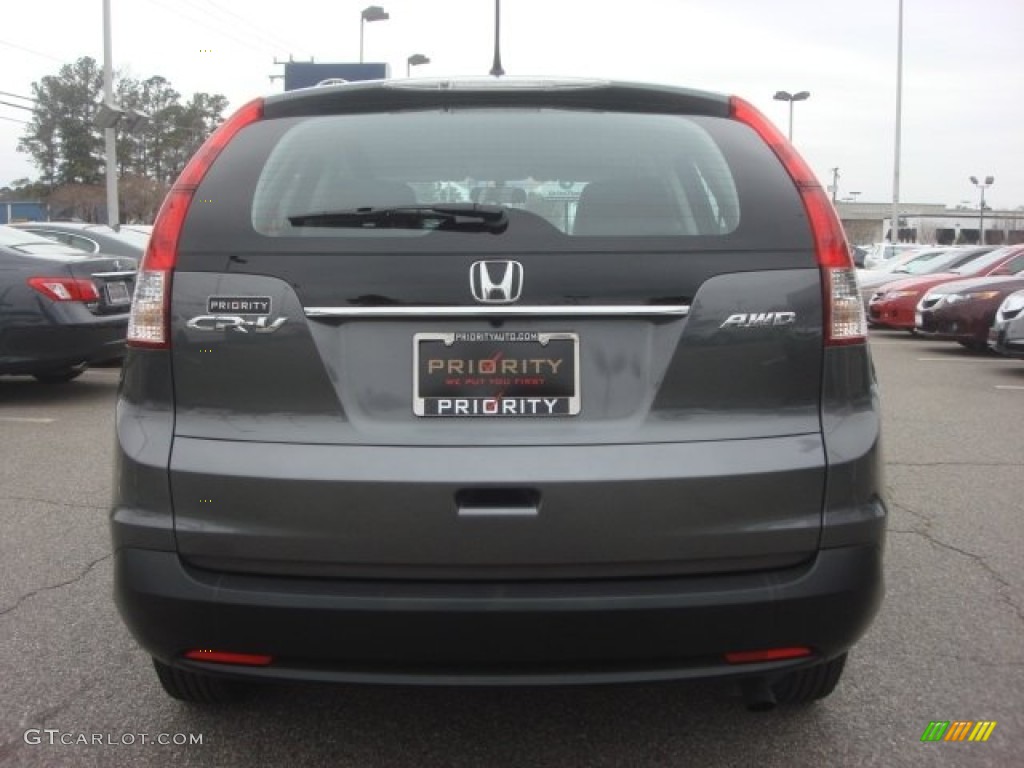 2012 CR-V LX 4WD - Polished Metal Metallic / Gray photo #6