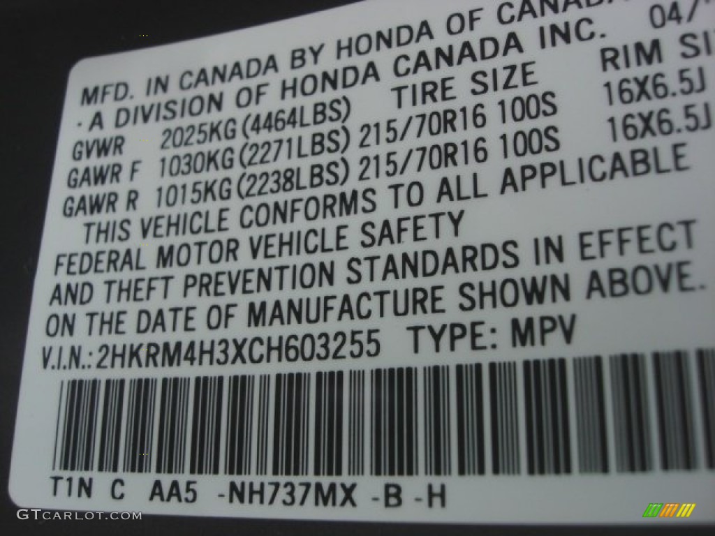 2012 CR-V LX 4WD - Polished Metal Metallic / Gray photo #30