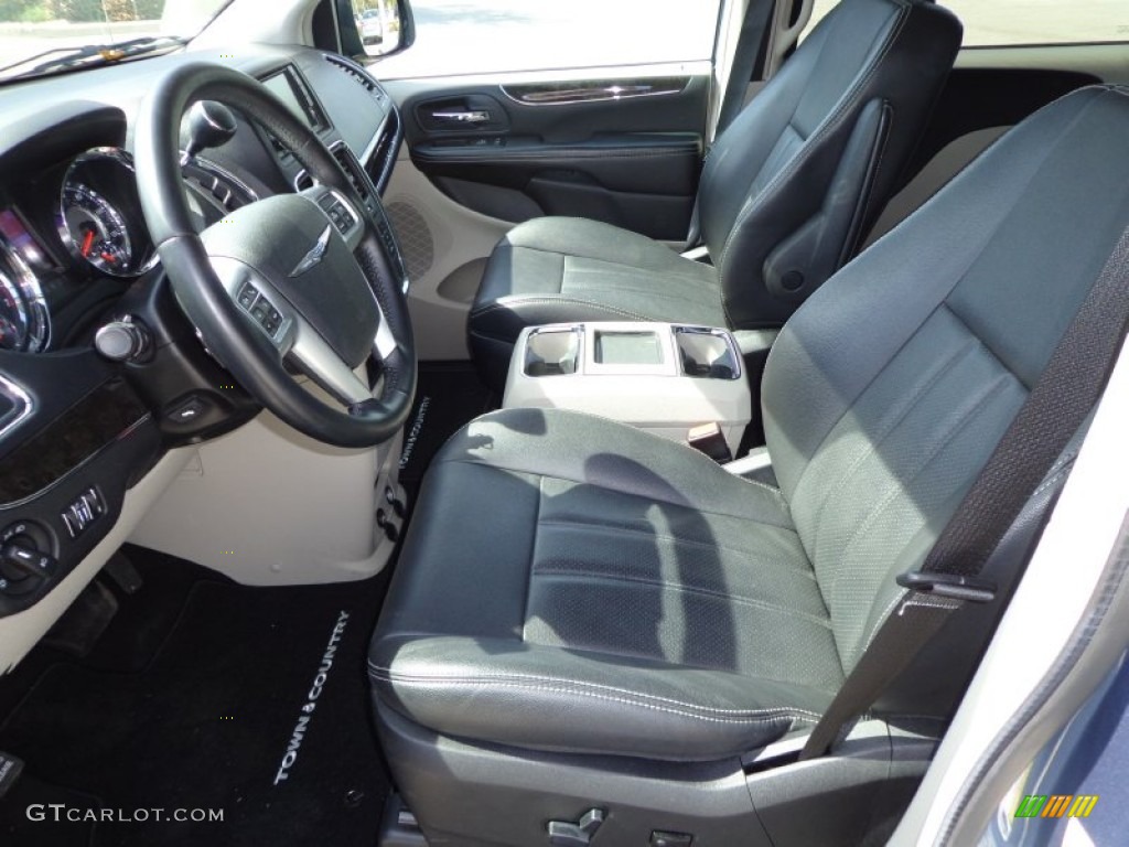 Black/Light Graystone Interior 2012 Chrysler Town & Country Touring Photo #77625959