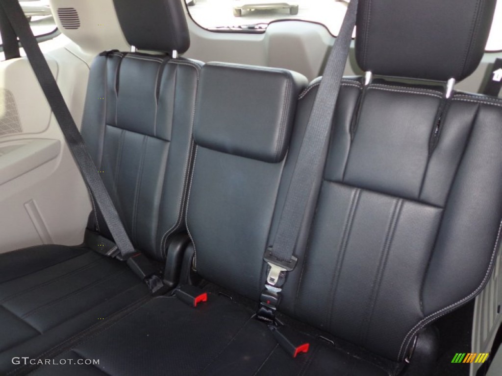 Black/Light Graystone Interior 2012 Chrysler Town & Country Touring Photo #77625989