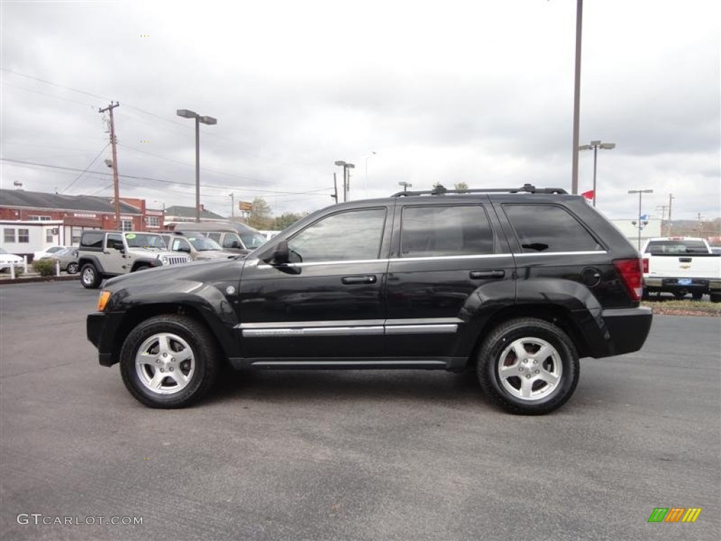 2005 Grand Cherokee Limited 4x4 - Black / Dark Khaki/Light Graystone photo #4