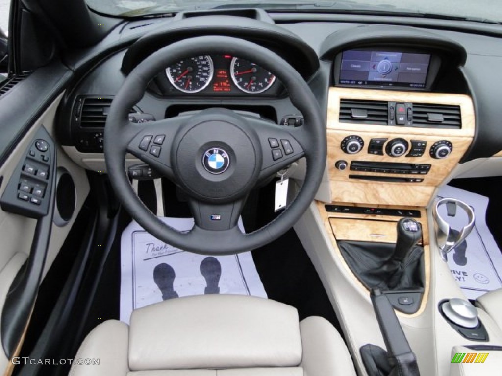2008 BMW M6 Convertible Sepang Beige Dashboard Photo #77627218