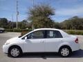 Fresh Powder 2009 Nissan Versa 1.8 S Sedan Exterior