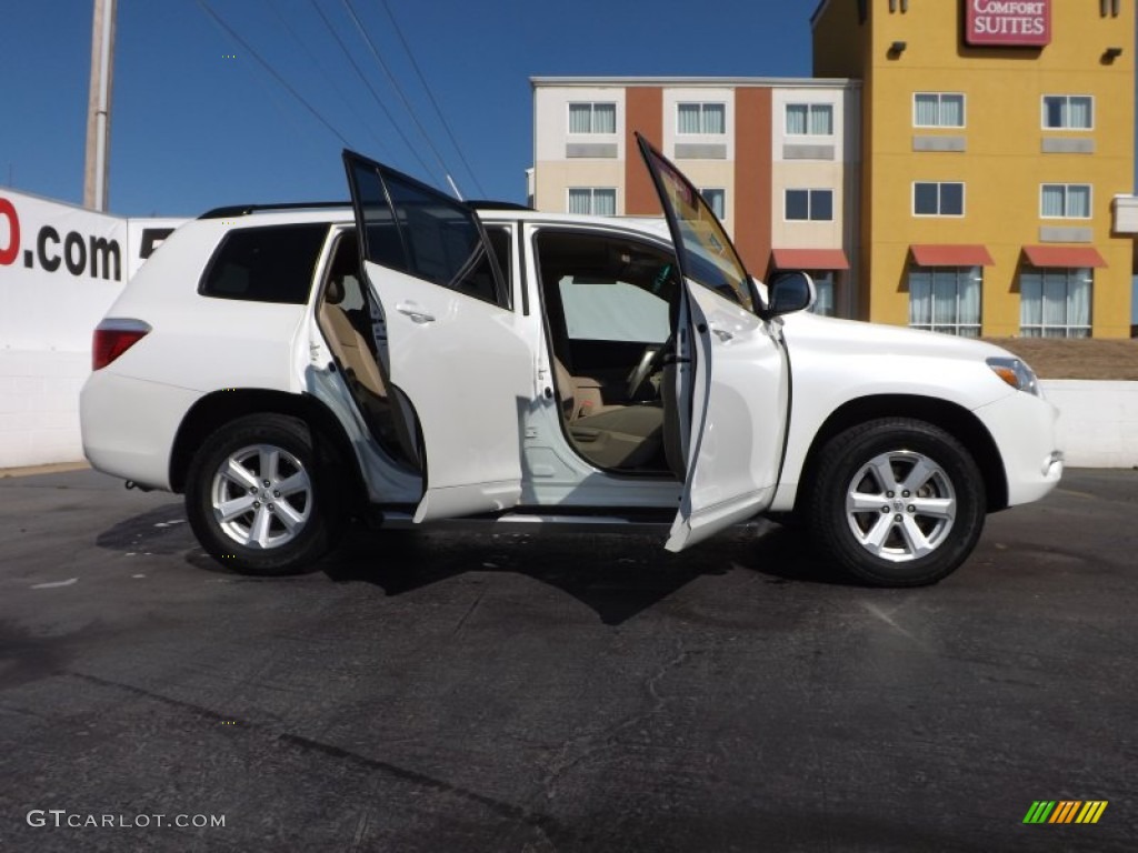 2010 Highlander SE - Blizzard White Pearl / Sand Beige photo #9