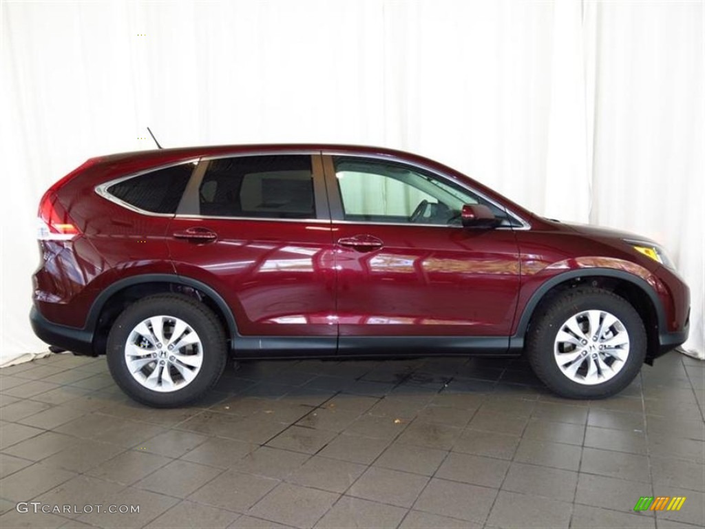 2013 CR-V EX - Basque Red Pearl II / Gray photo #2