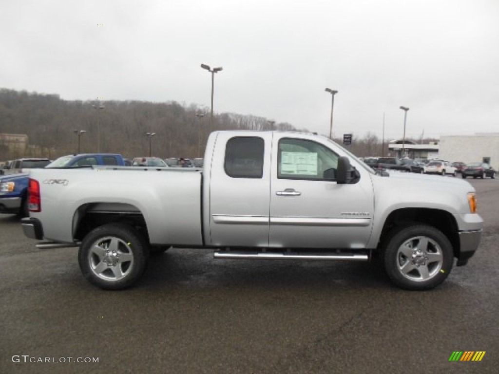 Quicksilver Metallic 2013 GMC Sierra 2500HD SLE Extended Cab 4x4 Exterior Photo #77628804